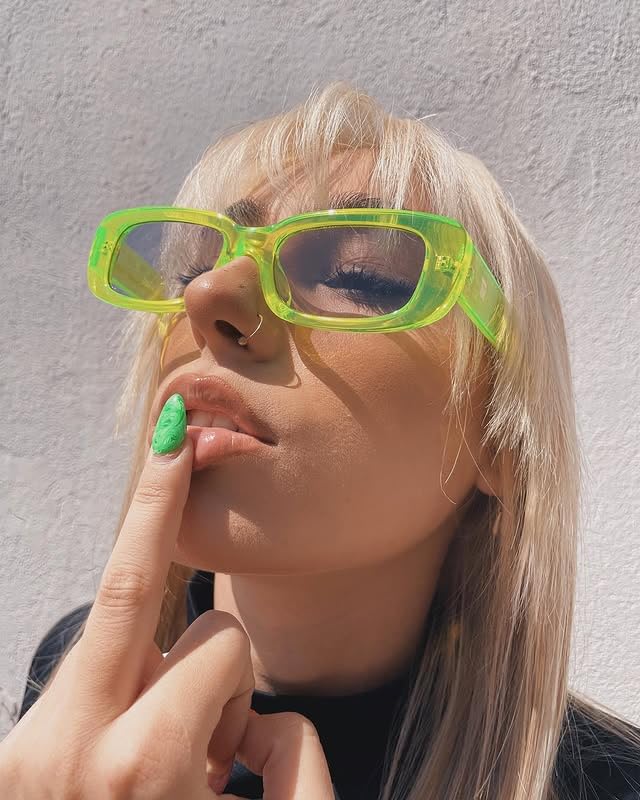 Rectangle Sunglasses for Women Men Vintage Square 90s Sunglasses Trendy Square Glasses2