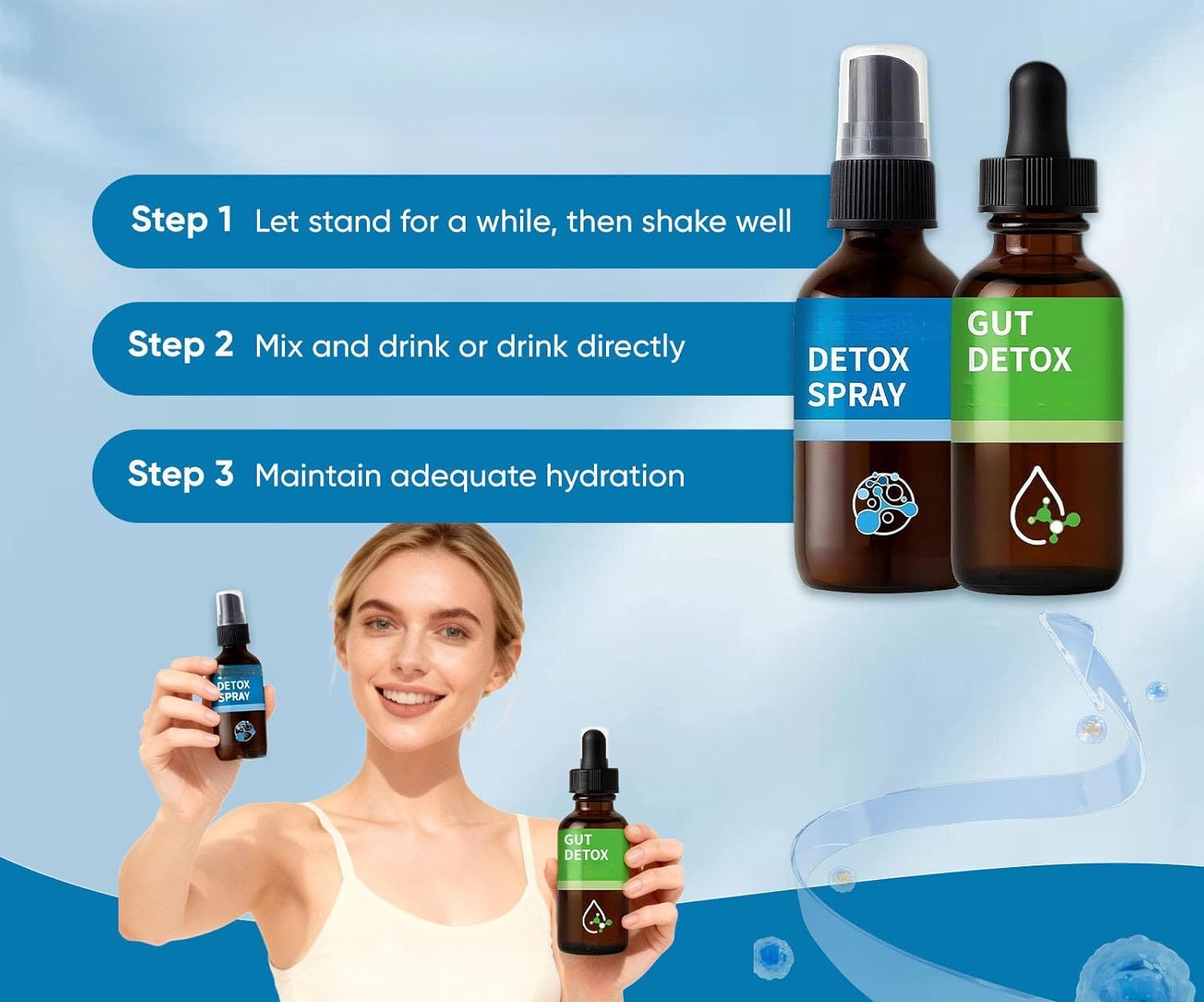 Zeolite Detox - Favorise la détoxification des cellules et du corps, le nettoyage intestinal, augmente l'immunité, l'énergie et la concentration