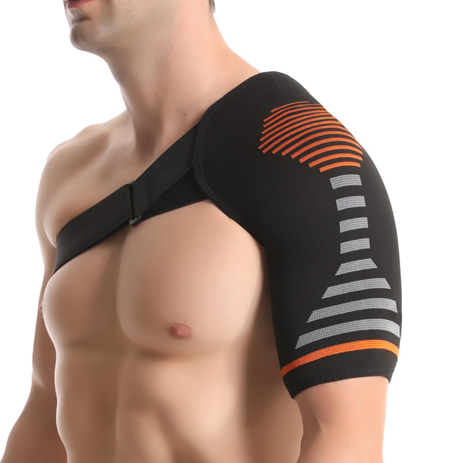 Jorun Tutore per spalla per uomini e donne, manica a compressione regolabile per alleviare dolori, lussazioni articolari, lesioni