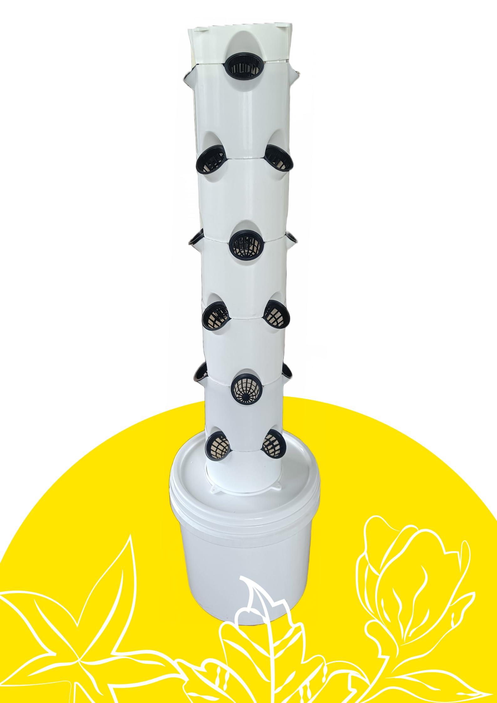 Green warrior 24 Planter Vertical Hydroponic & Aeroponic Tower System With Tds Meter, Seeds & Coco Disc - Perfect For Home Farming & Gardening (B0CPW516ZZ) Amazon Price History, Amazon Price Tracker