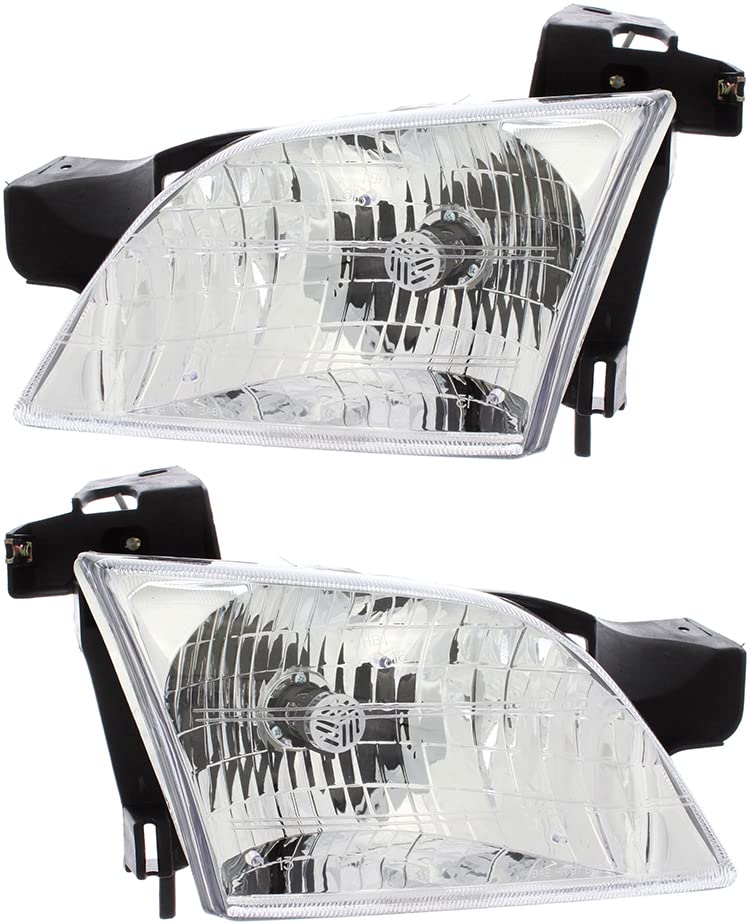 For Chevrolet Venture 1997-2005/Oldsmobile Silhouette 1997-2004/Pontiac Trans Sport 1997-1998/Montana SV6 1999 2000 2001 2002 2003 2004 2005 Headlights Lamps Set Halogen Driver and Passenger Side