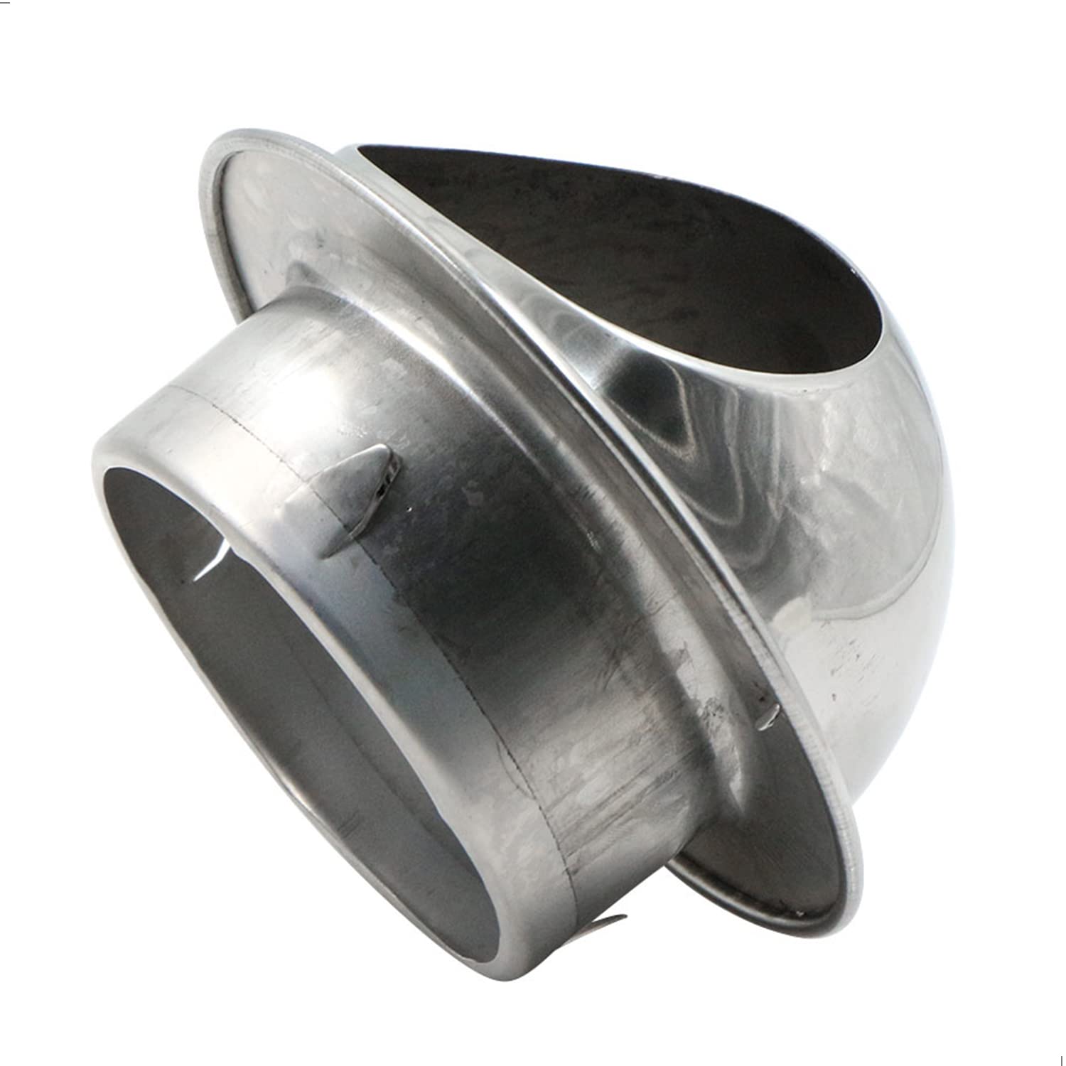 Stainless Steel Exhaust Hood Round Openings (Round Pipe Connection Diameter 100 mm) Weather Protection Grille - Image 3