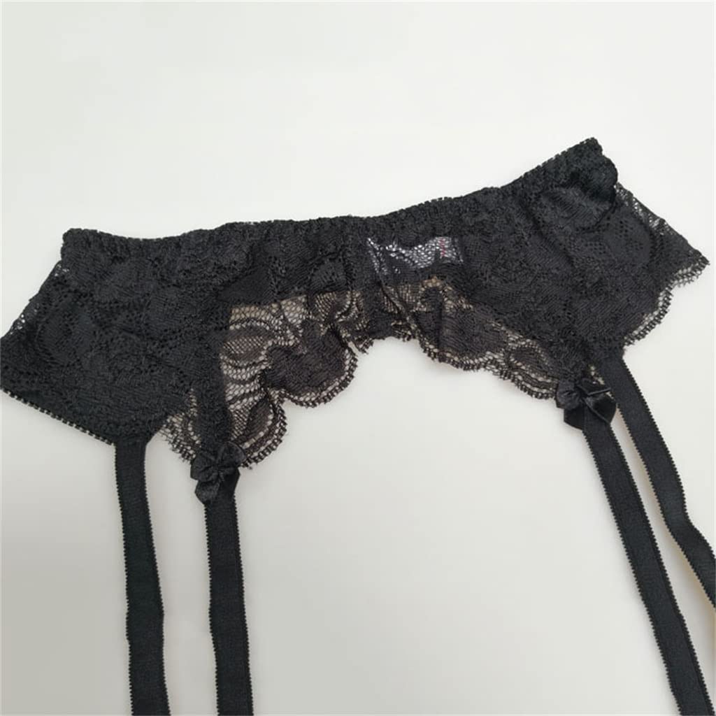 ブラックレースガーターベルト ガーターベルト 付き ストッキング 超セクシーな誘惑 レース