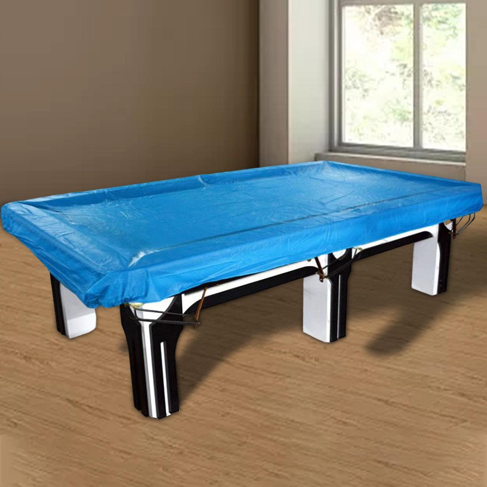 Copertura per Tavolo da Biliardo Copertura for tavolo da biliardo da 7/8/9/10/12 piedi, impermeabile, antipolvere, in PVC, con coulisse(10ft)