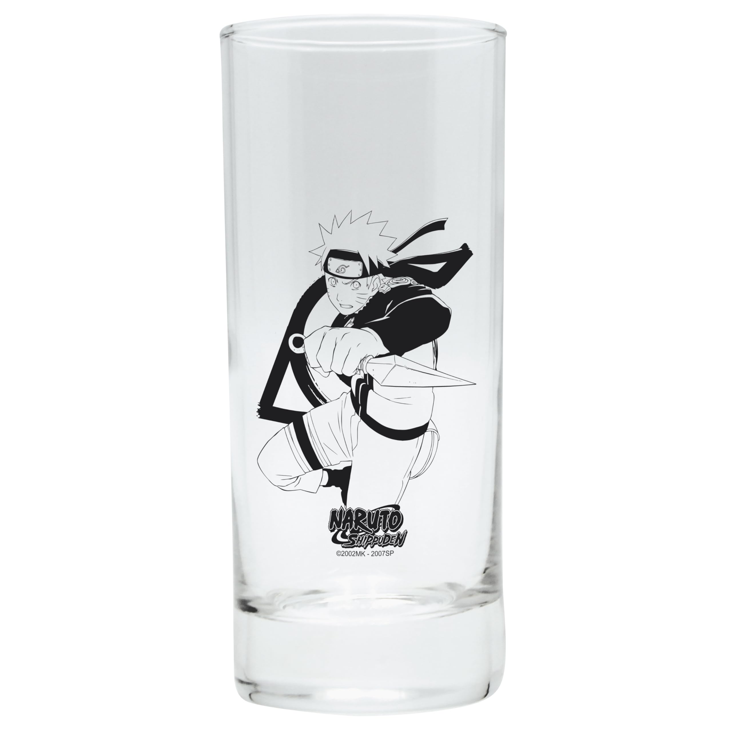 ABYSTYLE Naruto Shippuden Set aus Glas + Espresso-Tasse – offizielles Produkt – 2-teiliges Set – Goodies Ninja Collector