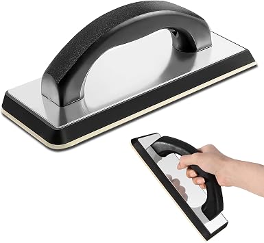 Grout Float, Small Concrete Trowel, 240 * 100mm Grout Trowel, Grout Tools for Tile, Rubber Finishing Trowel, Grout Removal Tool for Masonry Stucco Drywall Concrete