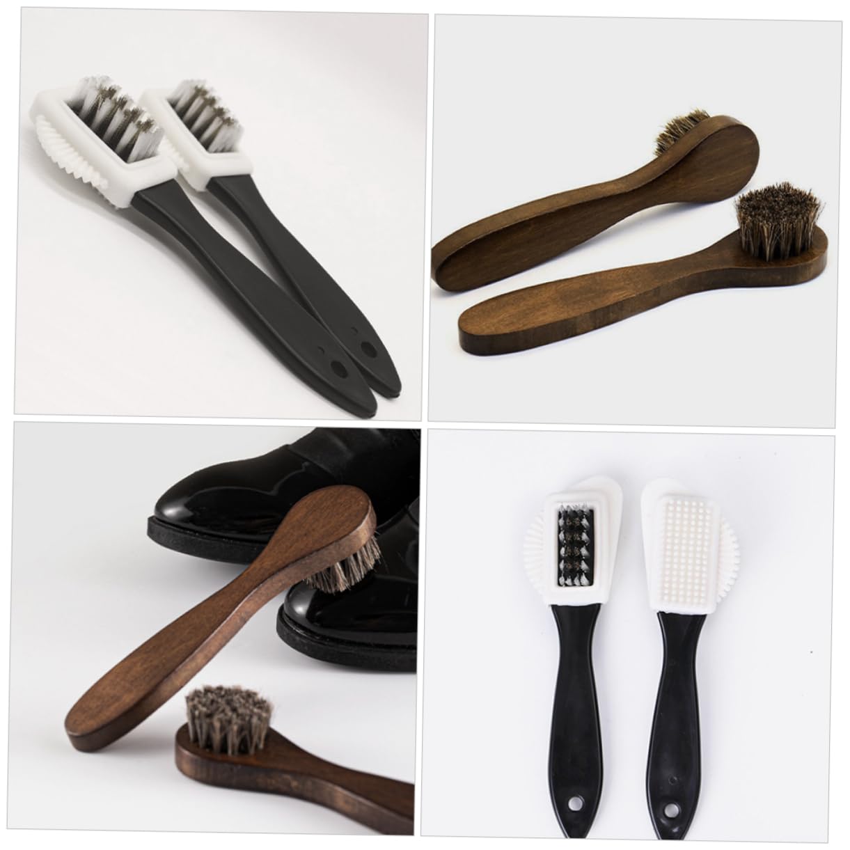 SHERCHPRY 10piezas Cepillos para Pulir Zapatos Cepillo De Aplicación De Cera para Cuero para Cuidado De Calzado y Muebles Diseño Ergonómico y Durable