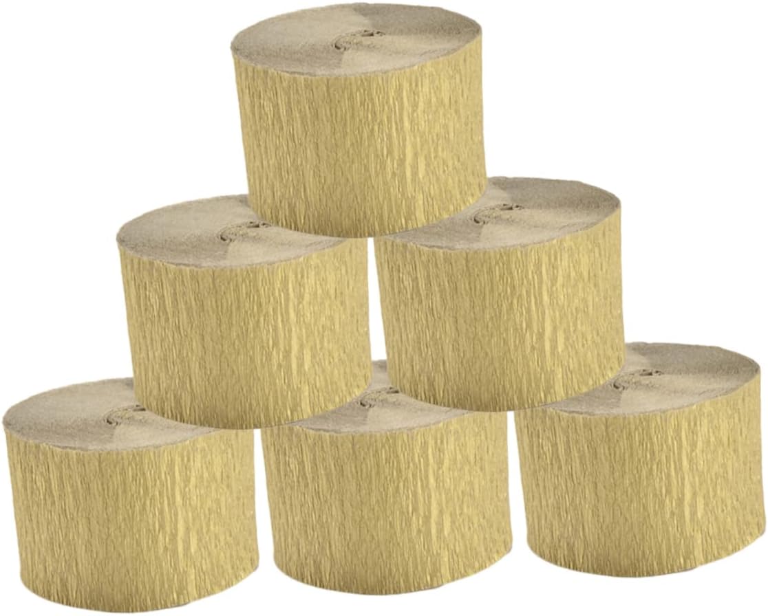 ARTSEWPLY 6pcs DIY Crepe Paper Streamer Decorative Crepe Paper for Party Streamer