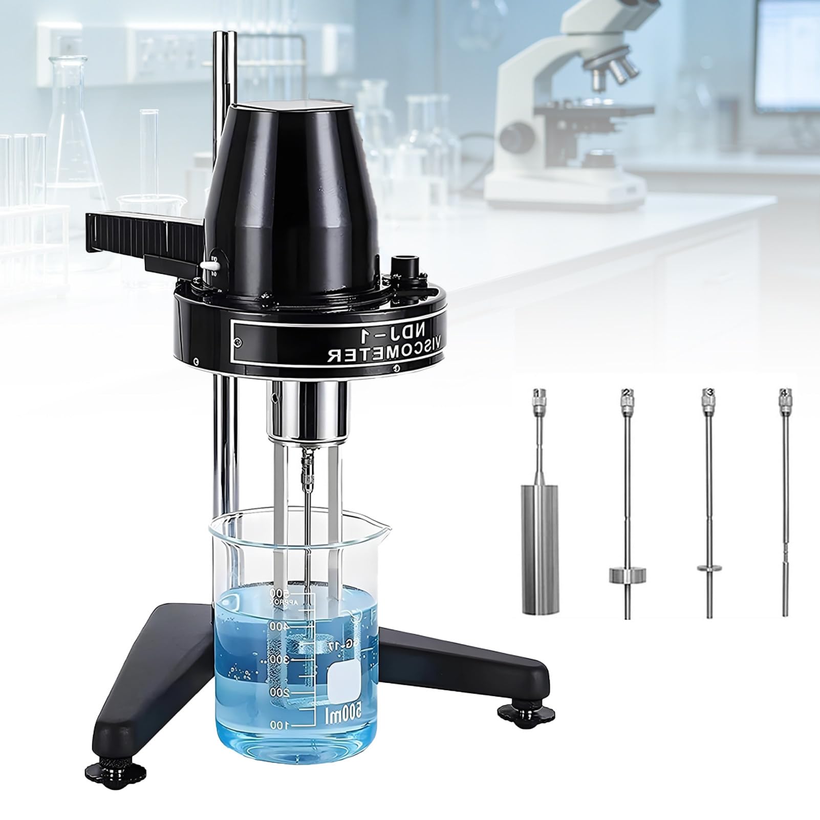 Viskosimeter-Tester, tragbares Design mit einfachen Knopfsteuerungen, misst Viskosität von 10 bis 100.000 cP für verschiedene Flüssigkeiten, Schrittmotor für stabile Daten