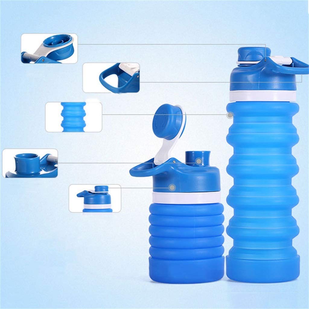 Klappbarer Wasserbecher, Tragbar Kann Mit Kochendem Wasser Gefüllt Werden 550 Ml Hohe Kapazität Benutzt for Outdoor Klettertour