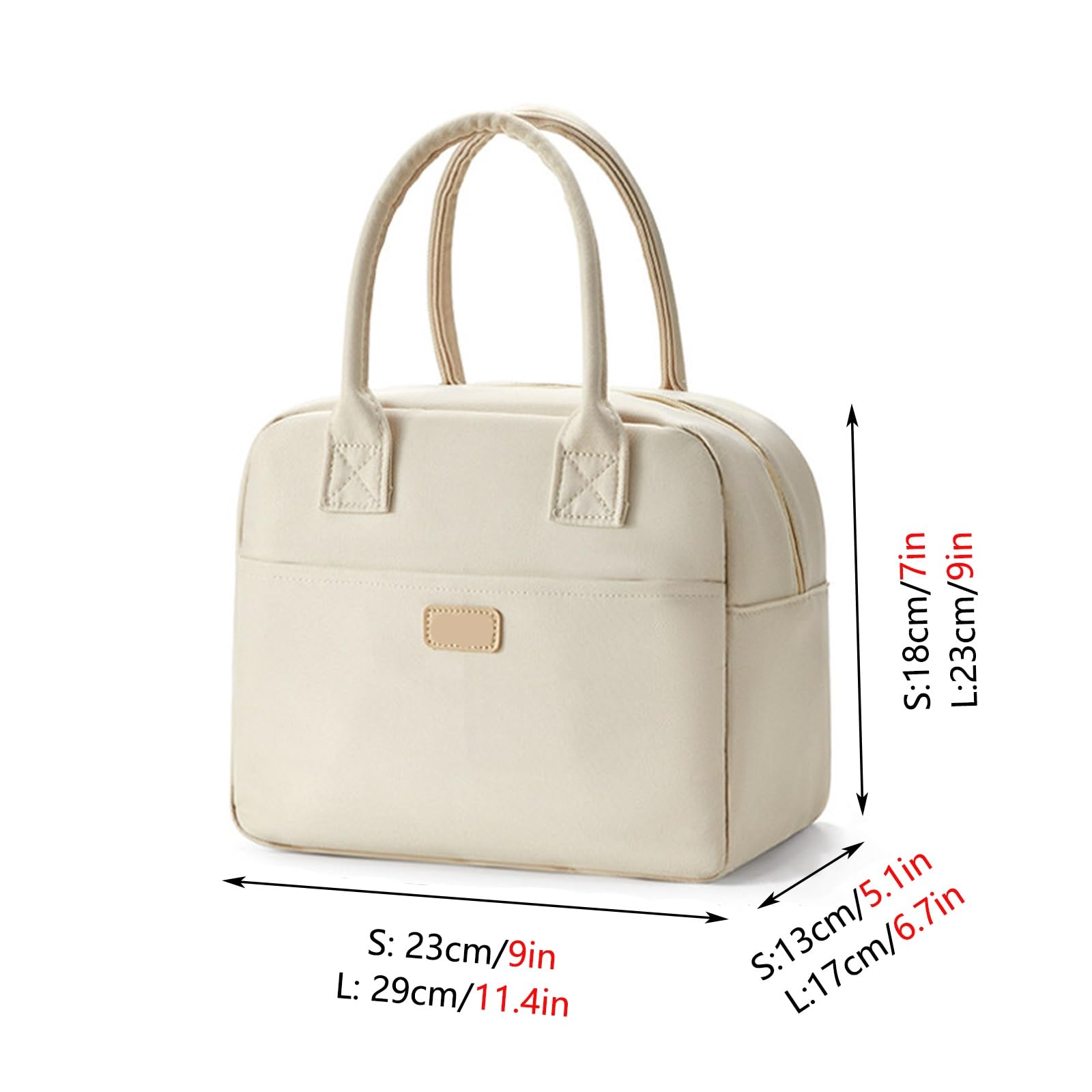 Bolsa Térmica for El Almuerzo, Bolsa for El Almuerzo de Gran Capacidad, Impermeable, Con Bolsillo Exterior Y Asas Reforzadas, Ideal for El Trabajo