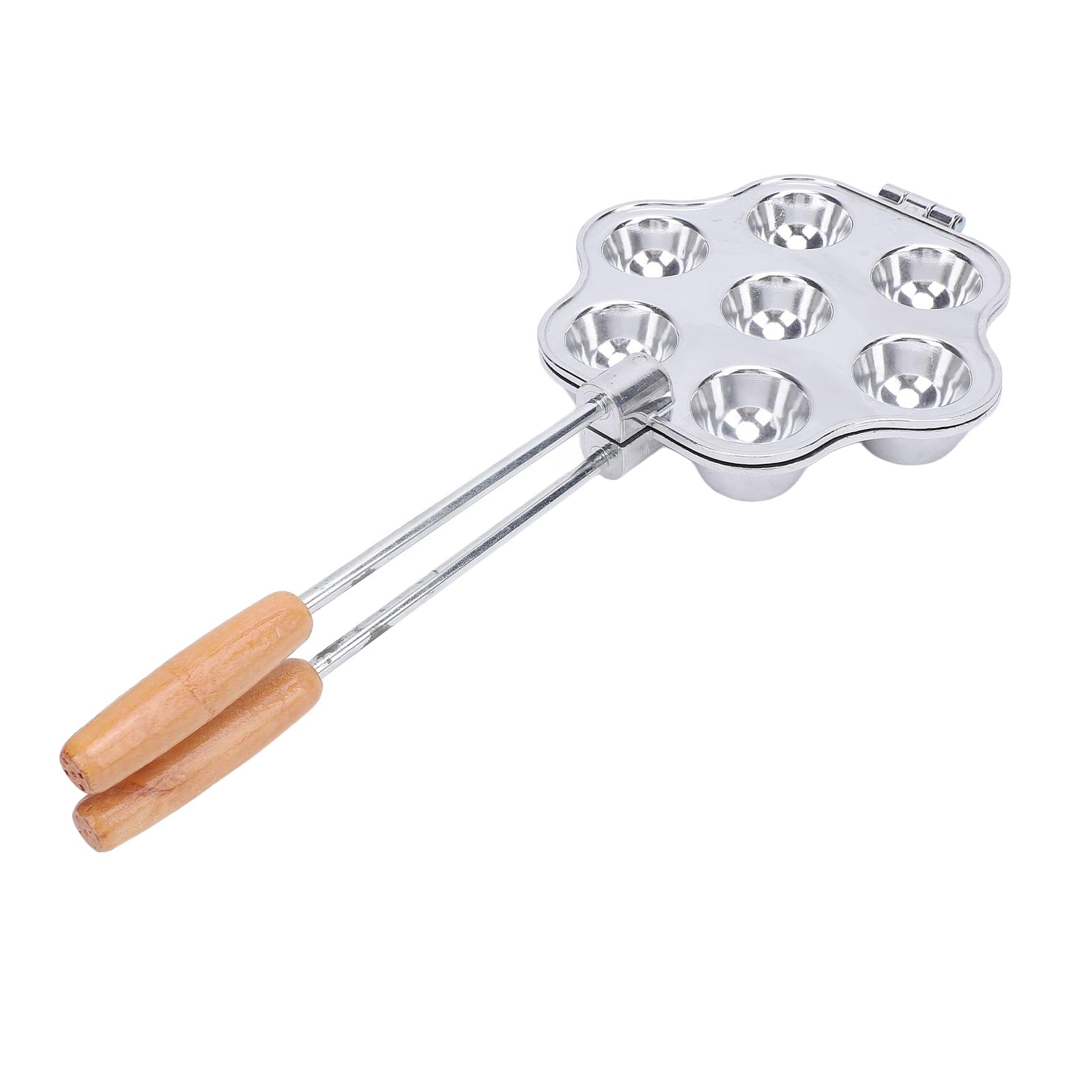 Nikou 7 Otworów Tarta Jajeczna Pan Tarta Jajeczna ze Stopu Aluminium Blacha do Pieczenia z Uchwytem na Małe Ciasto Pudding Cupcake Muffin Tartlet