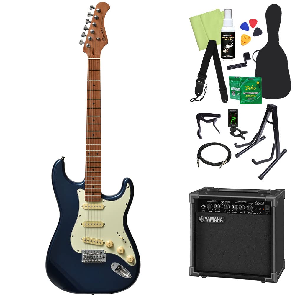 Amazon | Bacchus BST-1-RSM/M エレキギター初心者14点セット 【GA15II 