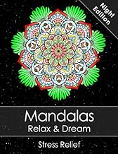 Mandala colouring book for adults - Relax & Dream Night Edition with beautiful Mandalas for Stress relief + BONUS 60 free Mandala colouring pages (PDF to print)