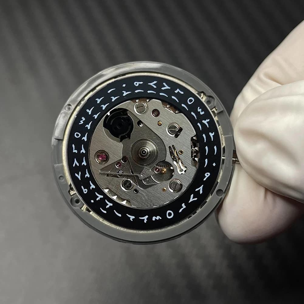 Koanhinn 1 sztuka mechanizm zegarka automatyczny mechanizm mechaniczny tarcza przy 3,0 mod mechanizm wymiany NH35 NH35A 24 klejnoty wysoka dokładność biały