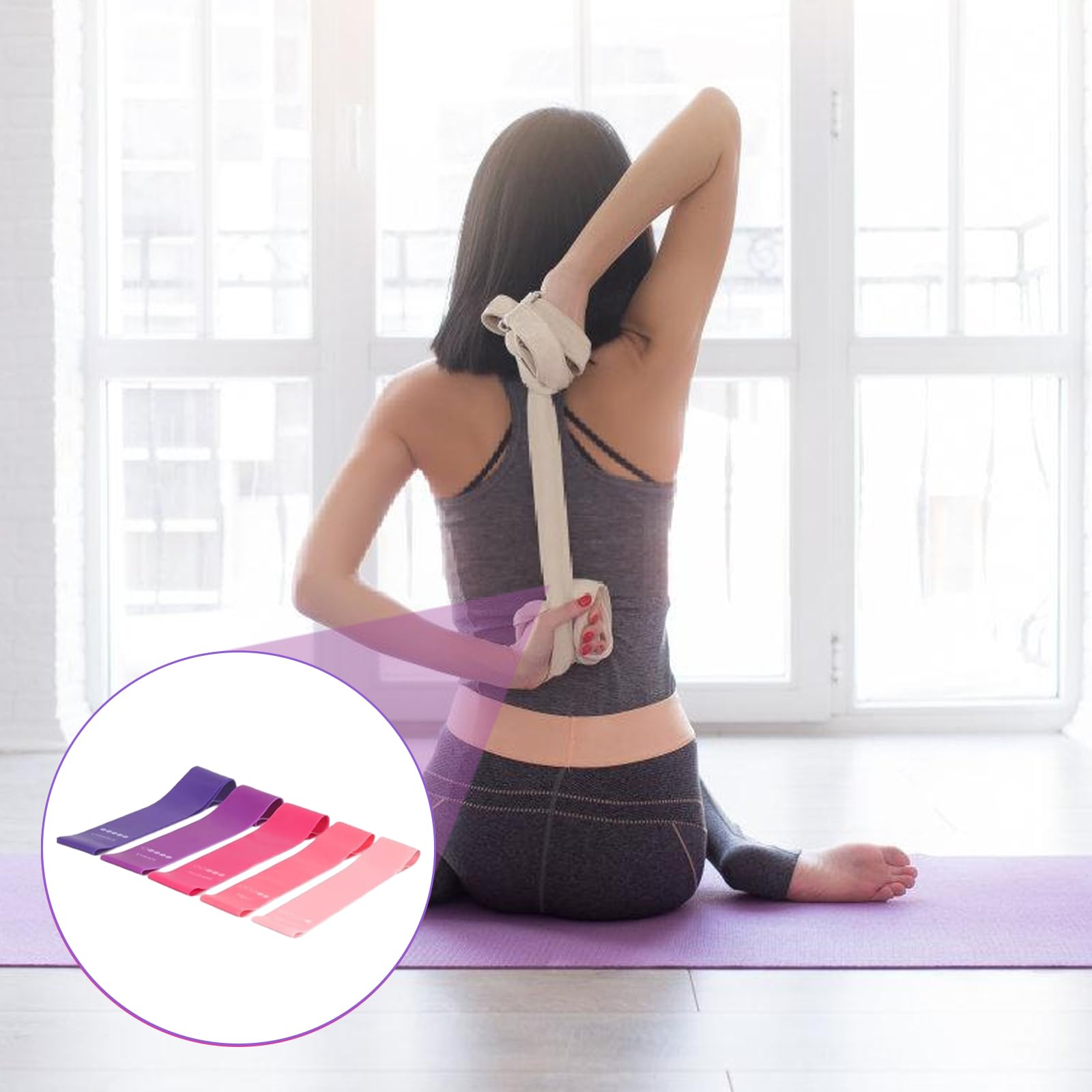 Kit de Pilates Essential de 13 pièces, pour femme, avec balle de pilates, anneau de pilates, bandes de résistance, chaussettes, anneau de Pilates et accessoires pour étirement et fitness