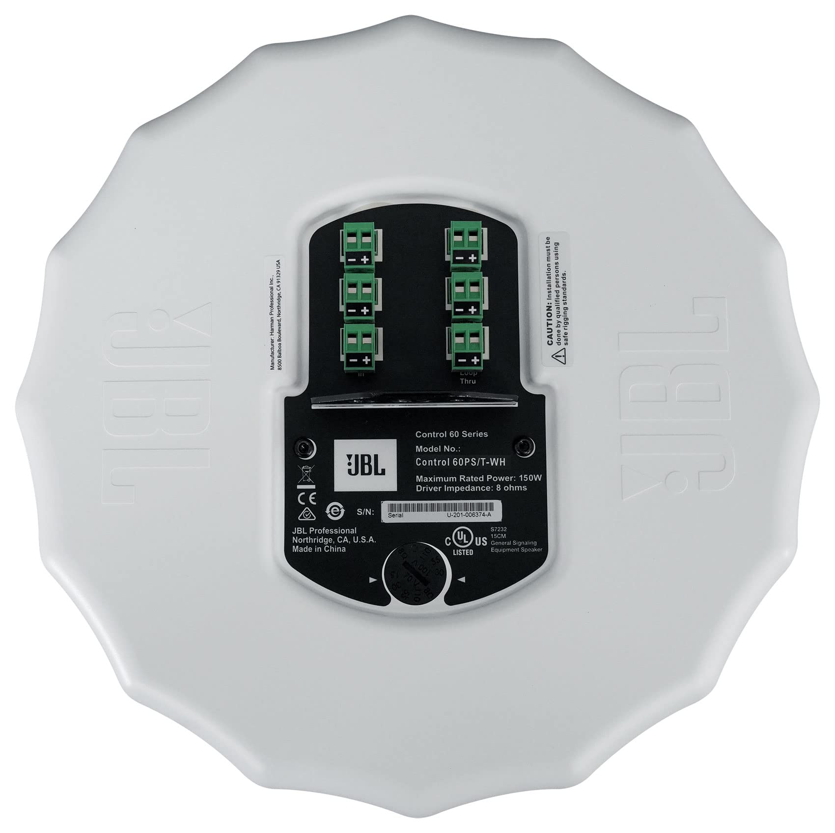 Amazon.com: JBL Professional C60PS/T-WH Hanging Pendant Subwoofer