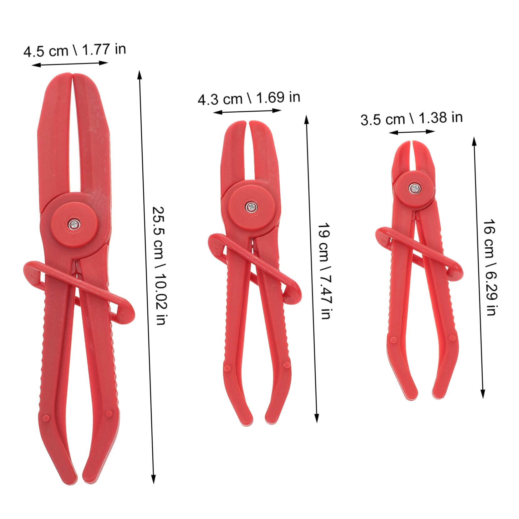 Ciieeo 6Pcs Hose Clamp Pliers Durable Auto Repair Tubing Cut Off Tools Comfortable Grip Convenient One Handed Use for Car Maintenance