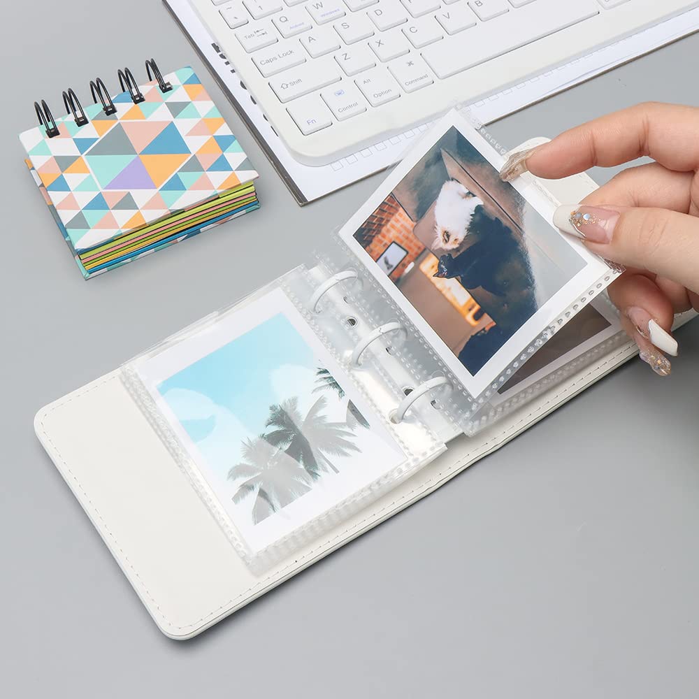 Mini Album Photos Instax 2x3" – 52 Poches Pour 104 Photos – Porte-Cartes Kpop Photocard – Compatible Fujifilm Instax Mini, Polaroid Hi-Print – Design Ciel Étoilé