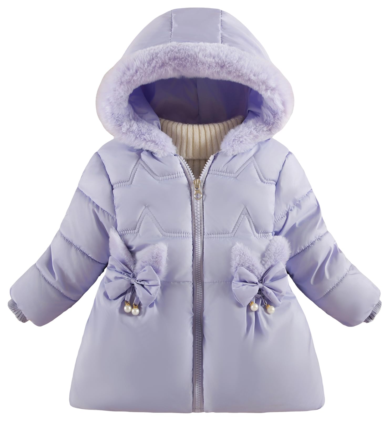 Happy Cherry Jas voor meisjes, winddicht, ski-parka, met capuchon Happy Cherry Jas voor meisjes, winddicht, ski-parka, met capuchon