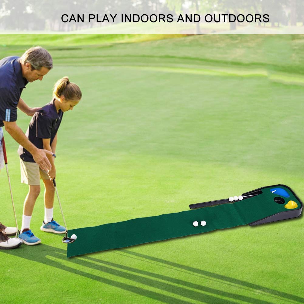 Leapiture 3 Practice Green Putting Mat Practice Putting Mat Balls Kit Professional Putting Mat Portable Holes Golfing for Oudtoor Indoor Children
