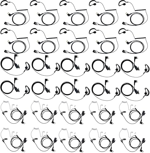 BVMAG Walkie Talkie Auricular con Micrófono PTT para Motorola CLS1410 CLS1110 CP200D CP200 CP185 RDM2070D Radio bidireccional