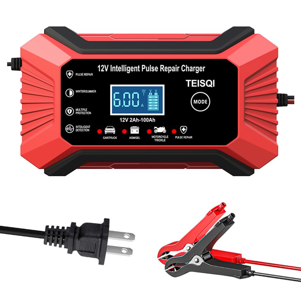 TEISQI 12V 6A Intelligent Battery Charger