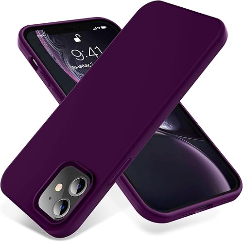 OTOFLY - Funda compatible con iPhone 12 y 12 Pro de 6.1 pulgadas (2020), serie Silky Soft Touch, goma de silicona líquida suave prémium, protectora