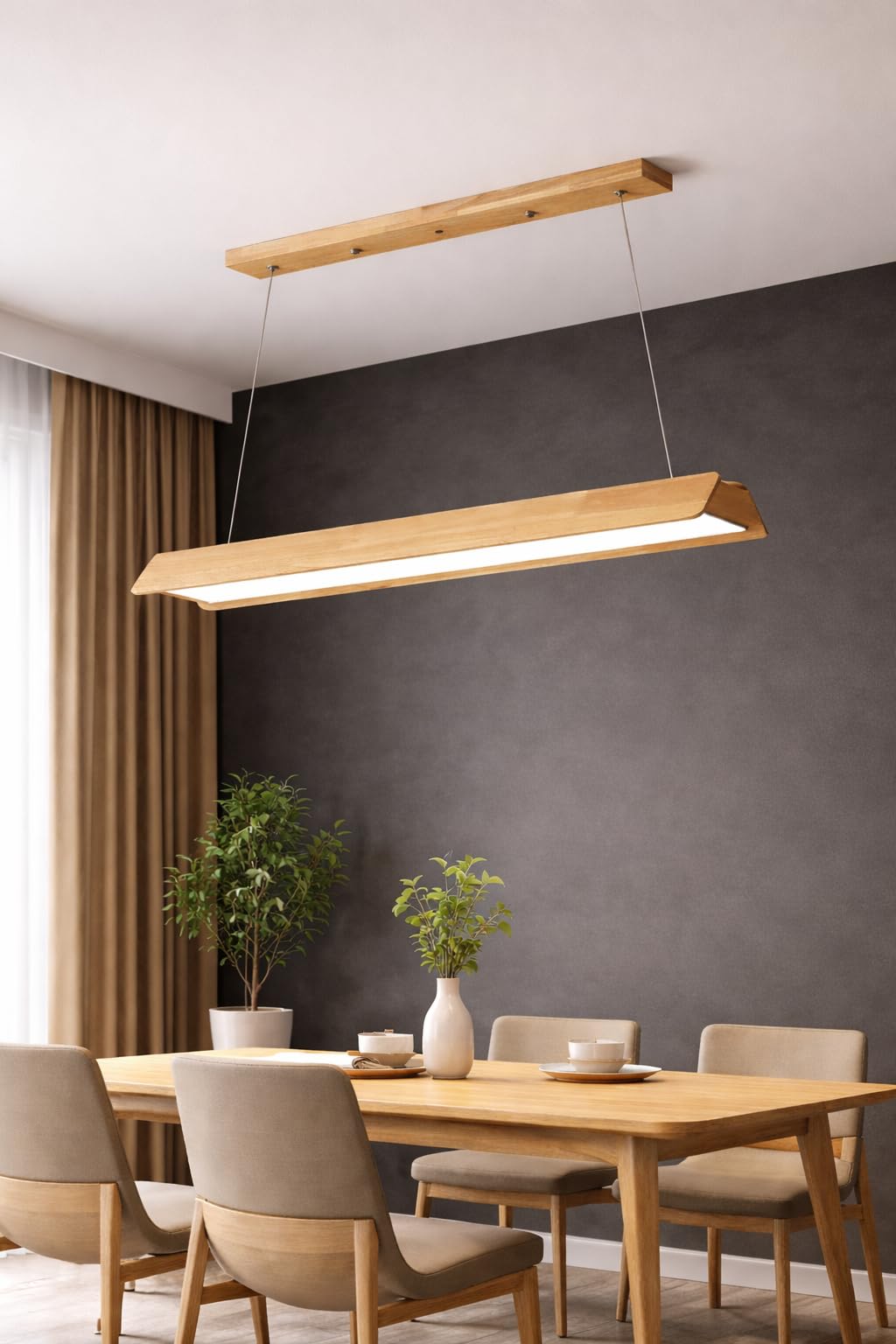 Buy Artica Adjustable Pine Wood Ceiling Lamp - Rustic Alpine