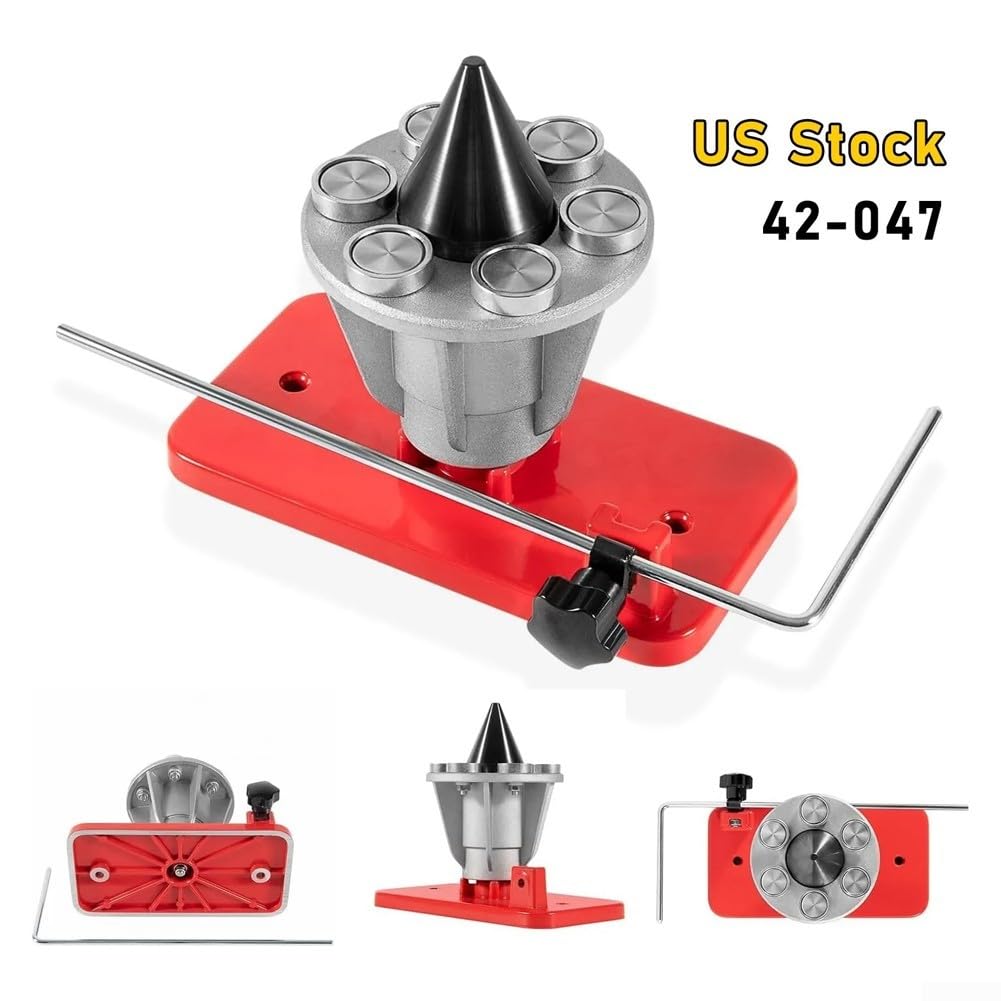 Equilibrador de cuchillas para cortacésped, equilibrador de cuchillas de repuesto para modelos 339075B compatible con la mayoría de cuchillas de cortacésped (rojo)