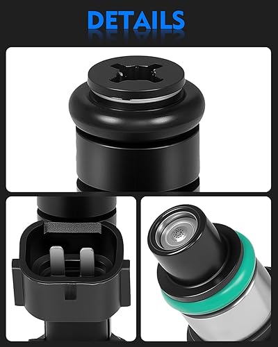 Miniatura 9 de Inyectores de combustible mejorados aptos para: Nissan Sentra 2.0L 2007-2012, Versa 1.8L 2007-2012, Cube 1.8L 2009-2014, NV200 2.0L 2013 2014 2015