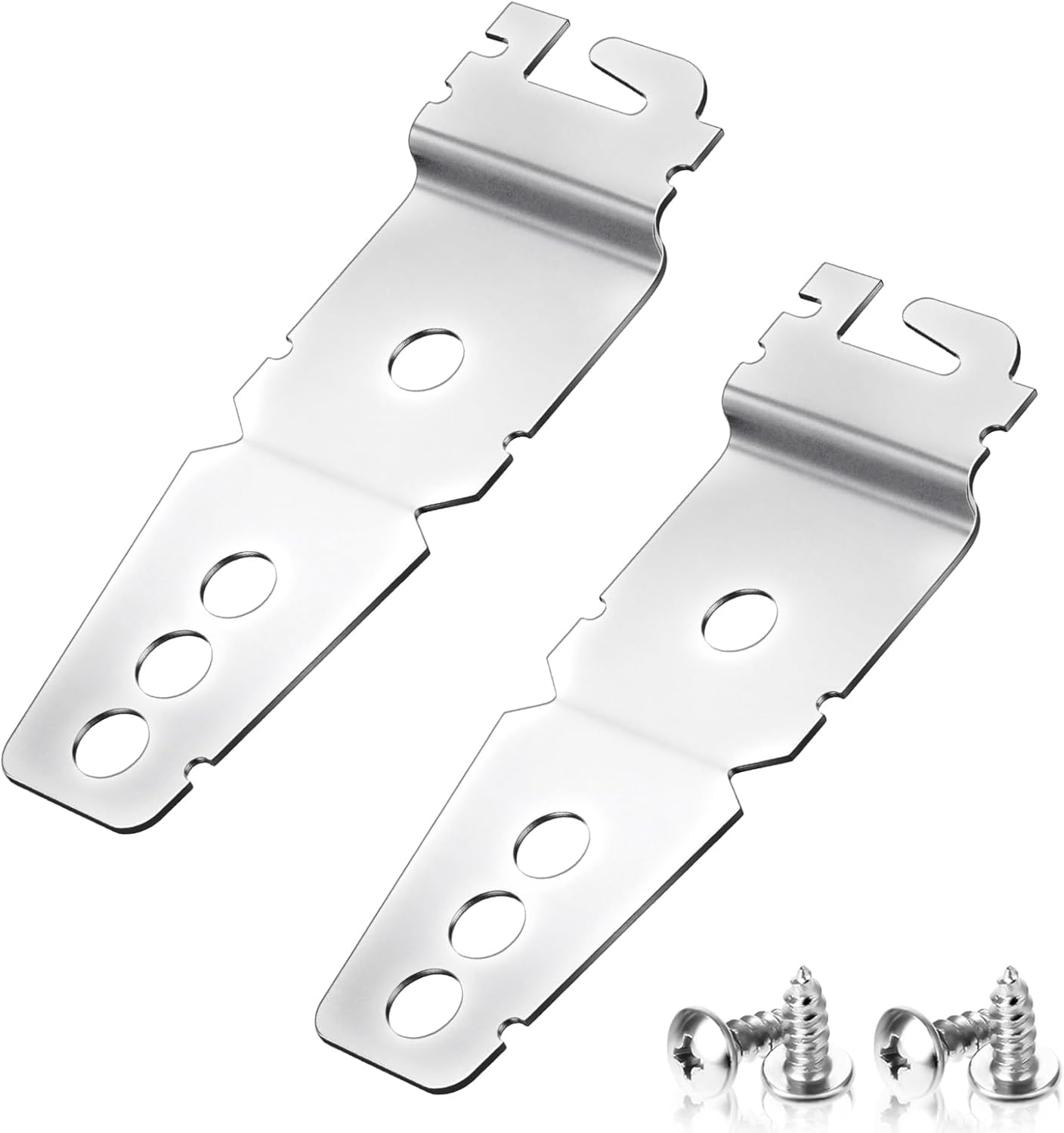 Dishwasher Mounting Brackets, ValueBargain 2PCS Universal Dishwasher Clips with Screws Included, Durable Stainless Steel Brackets Secure Fit for Various Dishwashing Models Dishwasher Mounting Brackets, ValueBargain 2PCS Universal Dishwasher Clips with Screws Included, Durable Stainless Steel Brackets Secure Fit for Various Dishwashing Models