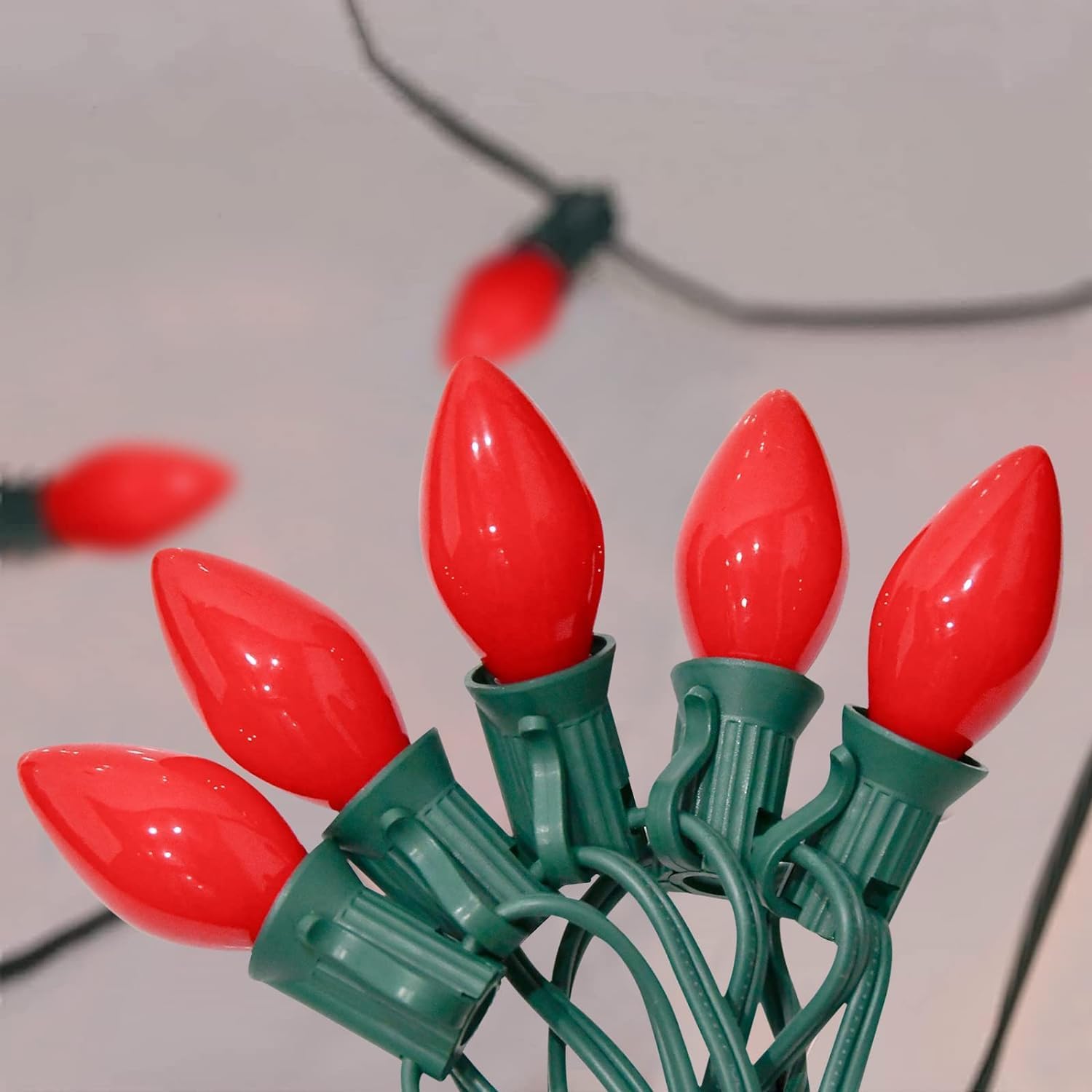 C7 Christmas Outdoor String Lights 25 Feet Edison String Lights with 27 Christmas Outdoor String Lights