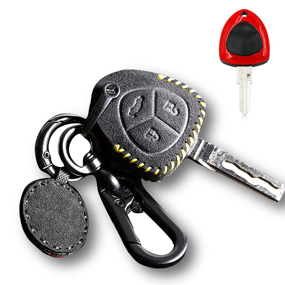 Alcantara Key Fob Case Cover Shell for Ferrari 458 Italia 612 599 GTB FF