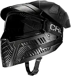 Carbon Paintball Máscara Térmica Para Opr Com Cobertura Total Da Cabeça - Preta