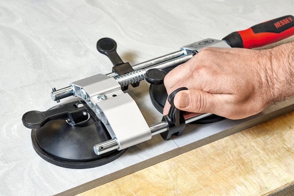 BESSEY Plattenspanner PS 55, Spannweite 10-55 mm, Breite 144 mm, Länge 363 mm, Gewicht 1,68 kg