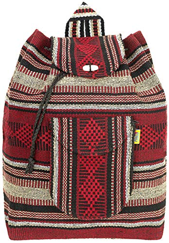 PINZON Escolar Hippie: Mochila para niñas  de surf  unisex  bohemia  grande