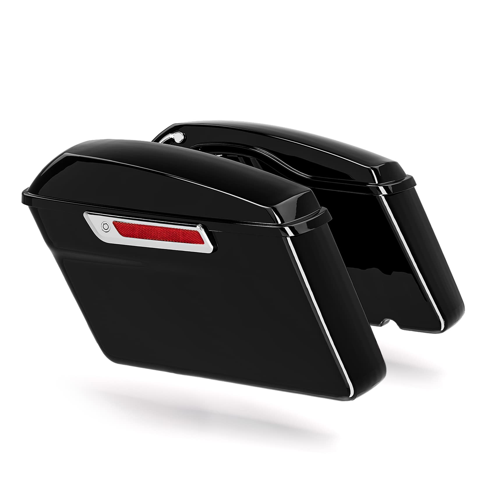 TCMT Hard Saddlebags with One Touch Latch Key Lids Fit For Harley Touring Road King Road Glide Street Glide Electra Glide Ultra-Classic 2014-2023