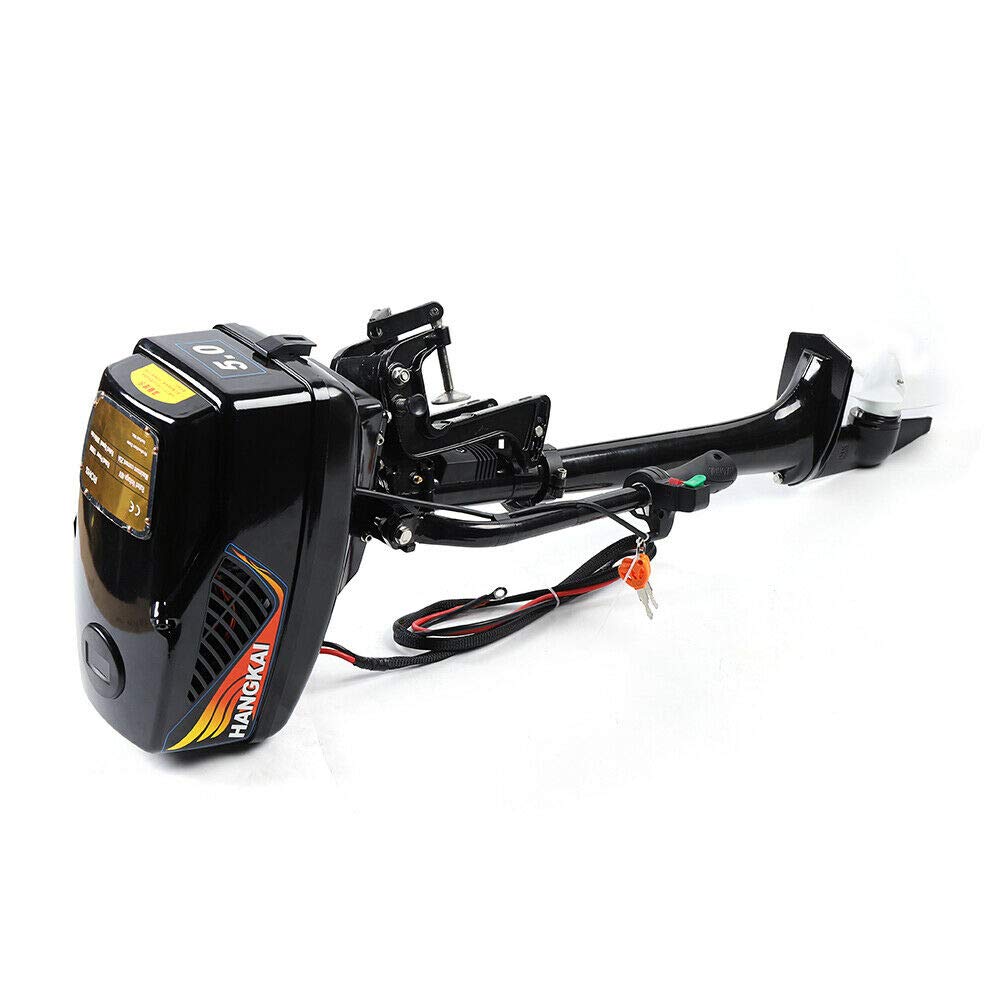 Elektro Aussenborder 48V 5PS - Elektromotor führerscheinfreier Bootsmotor 1200W Elektrisch Boot Außenbordmotor 8-10km/h Elektro Bootsmotor 3000upm