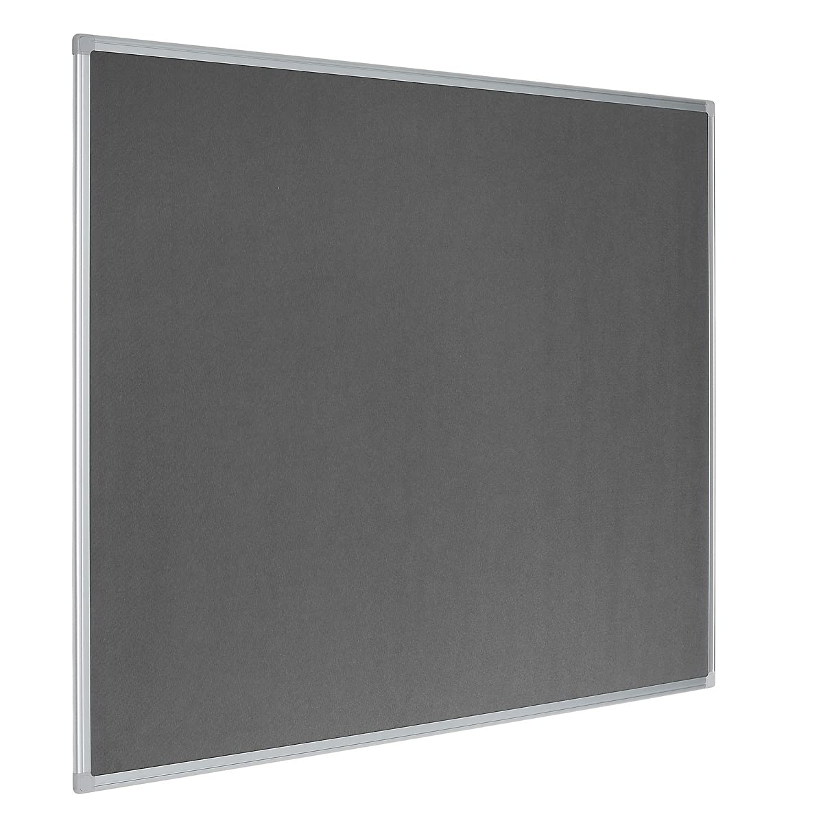 Bi-Office FA2742790 Earth-It Maya Graue Filznotiztafel mit Aluminiumrahmen, 180 x 120 cm