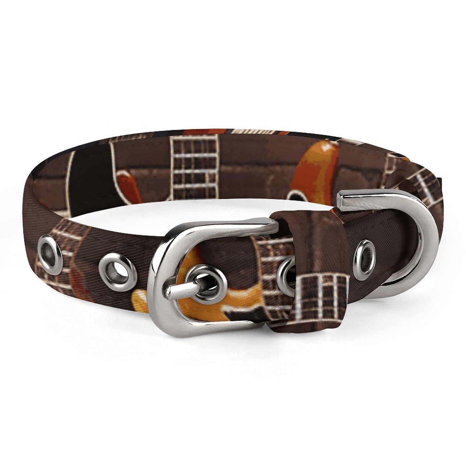 Collier pour animal domestique de moyenne taille doux réglable Guitar Collection