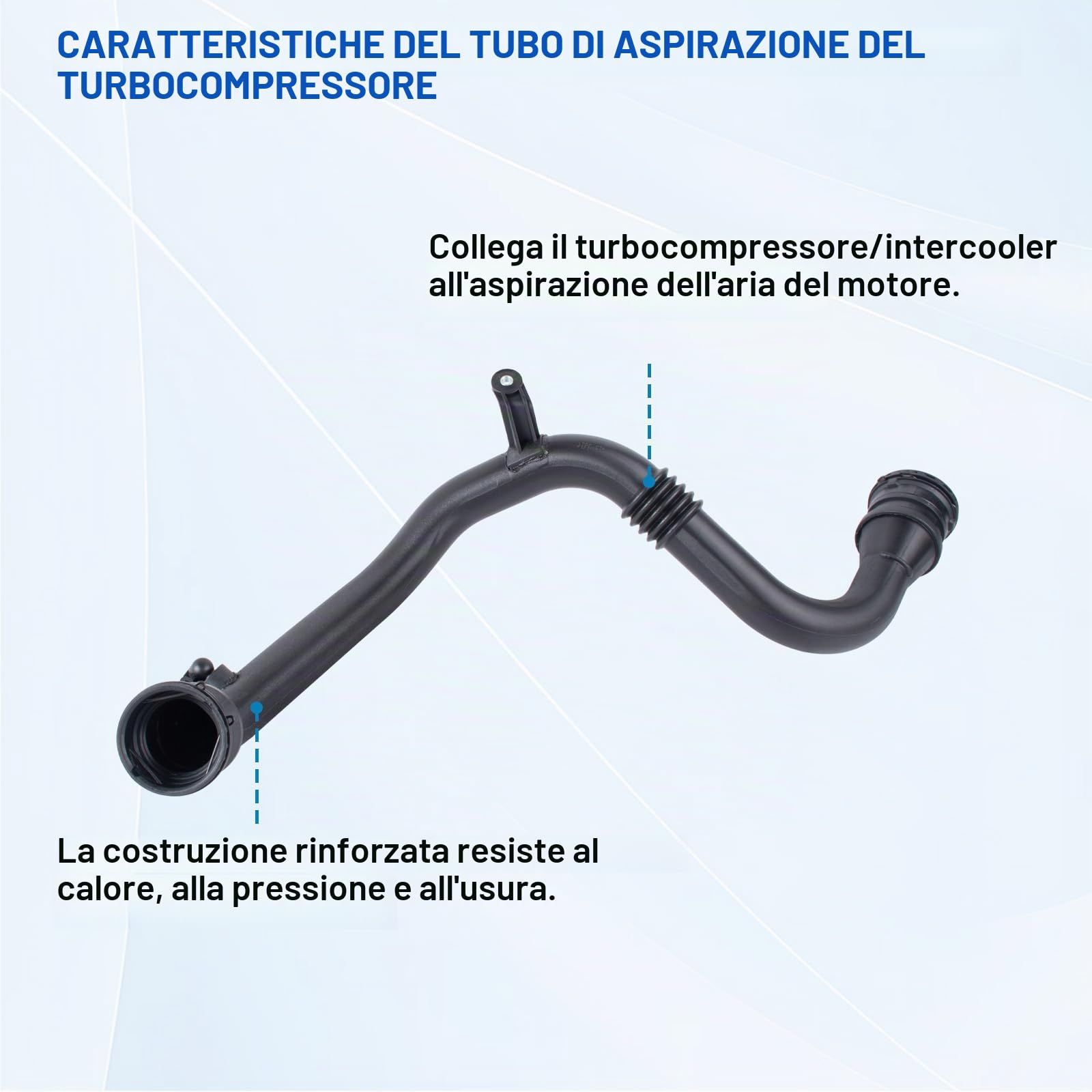 Tubo turbo, tubo aria di sovralimentazione, intercooler, tubo turbo, manicotto intercooler, tubo intercooler Fluence Megane III CC Scenic III 1.5 DCI 8200981498