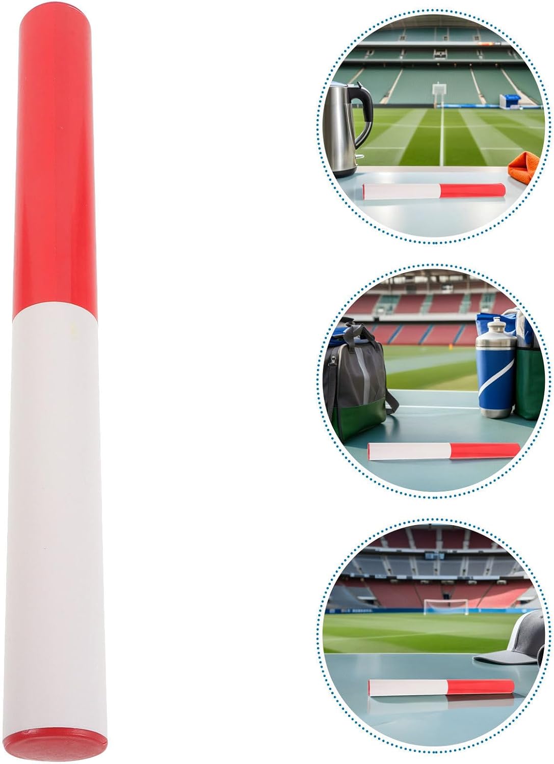 2pcs Lightweight Abs Relay Baton for Race and Track Relay Non-Slip Design Boosts Motivation Fosters Enthusiasm and Competition