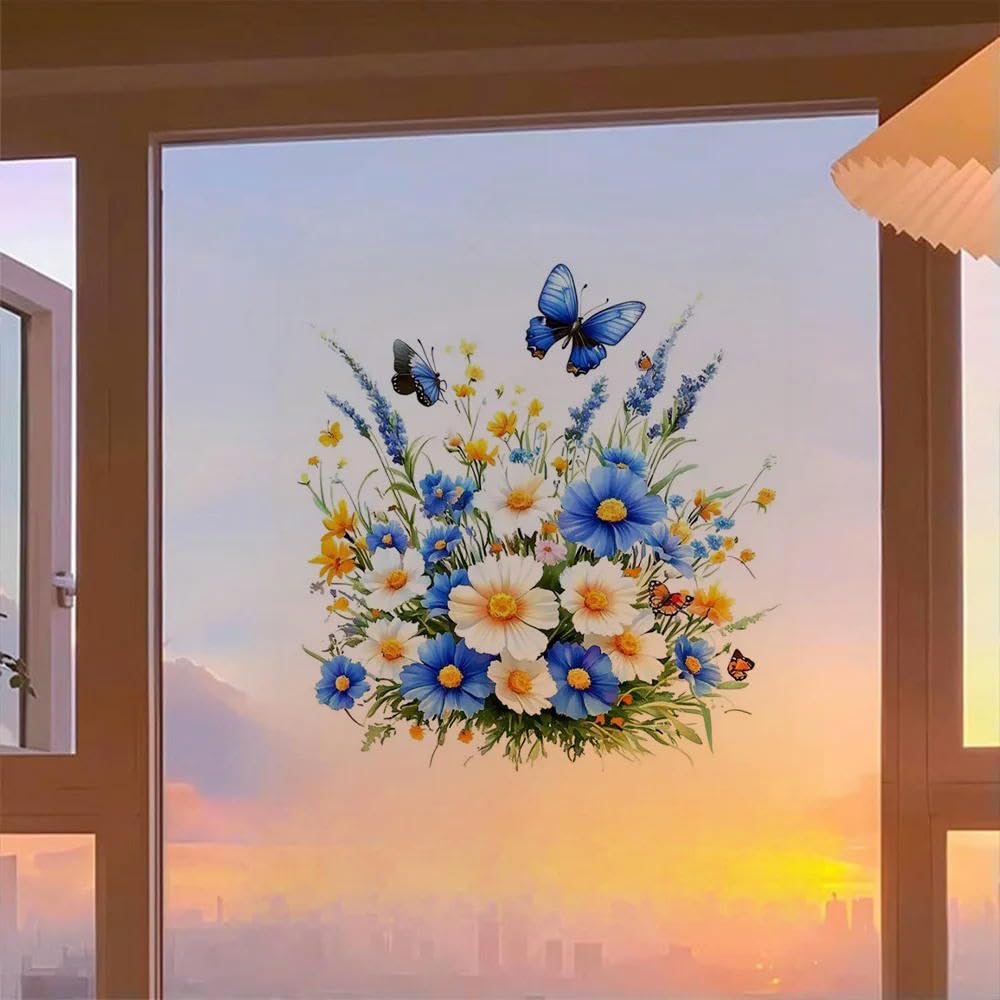 ZEZILE plants wall stickers bathroom toilet decoration decals living room cabinets home decoration murals