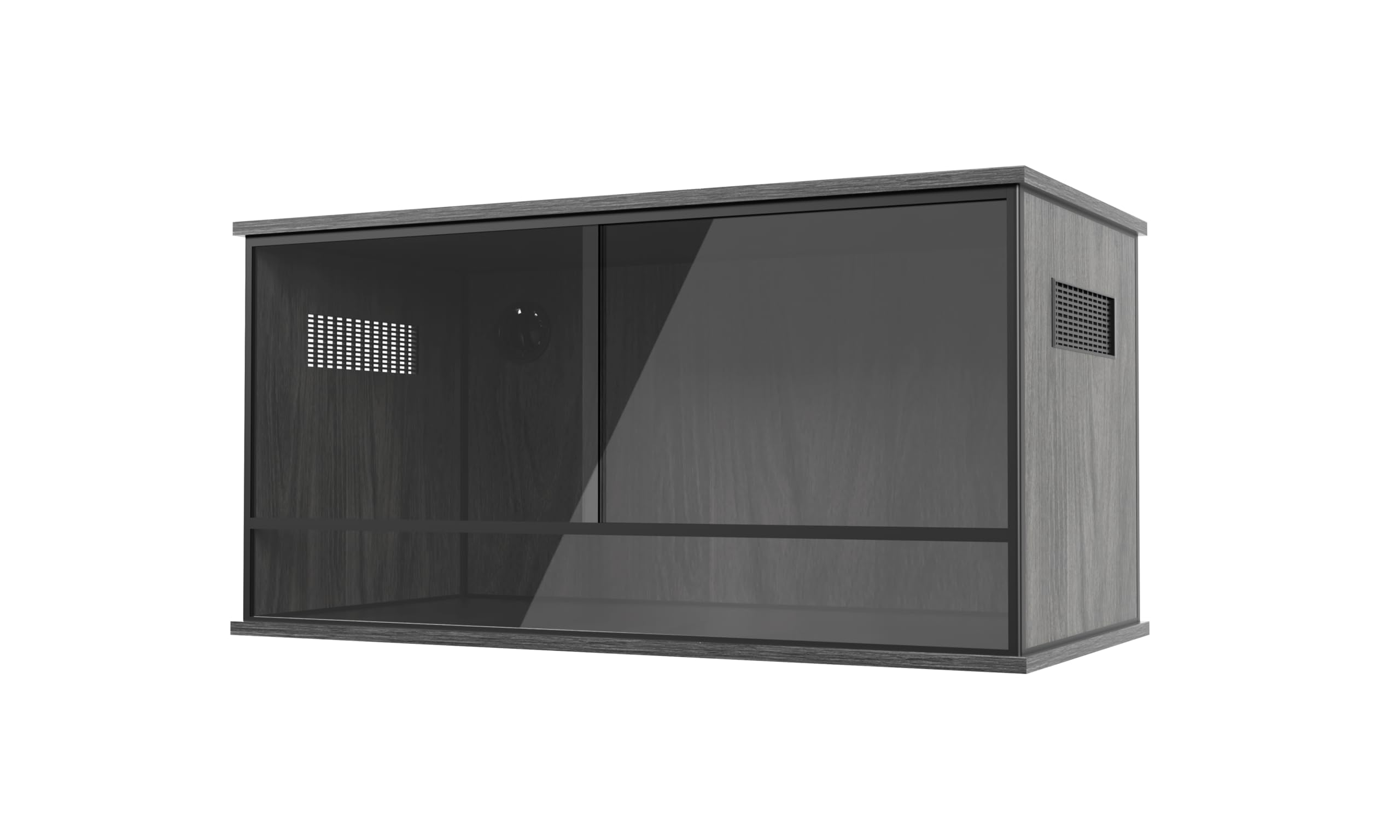 ProRep Vivarium – High-Strength Lightweight Reptile Tank with Enhanced Visibility | Secure Glass Enclosure for Lizards Snakes & Exotic Pets | Terrariums (Black 3x1.5x1.5ft (90x45x45cm))
