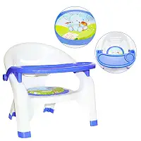 Cadeira de Alimentação Infantil Menino e Menina Cadeirinha Para Refeição Bebê Cor Azul