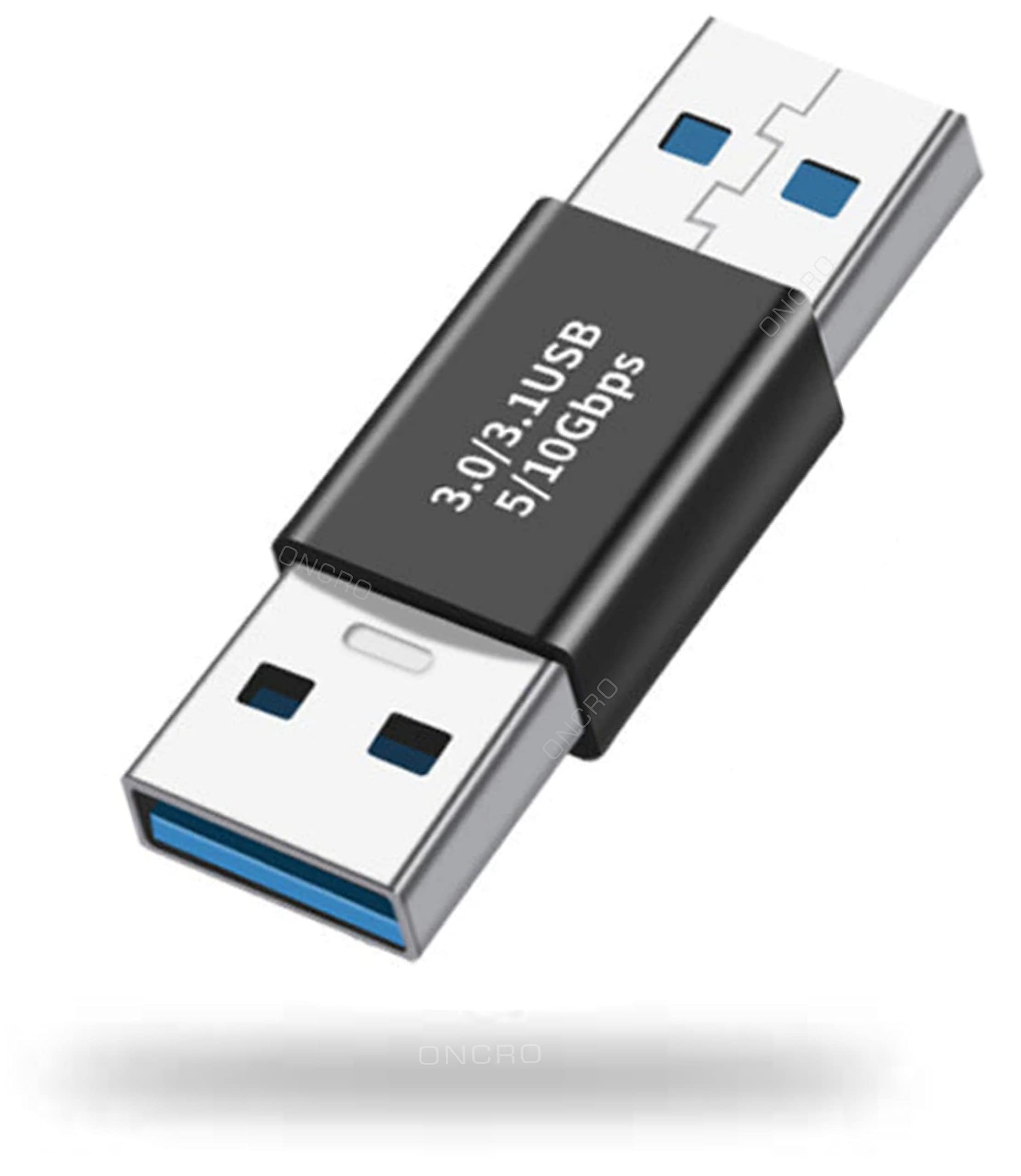 ONCRO® USB Male to USB Male Connector, USB 3.0 to 3.1 Adapter, USB a Male to Male Joiner Plug Coupler Extender USB 3.1 Gen 2 Super Speed Charging and Upto 10Gbps Transfer Speed Type A-image-16