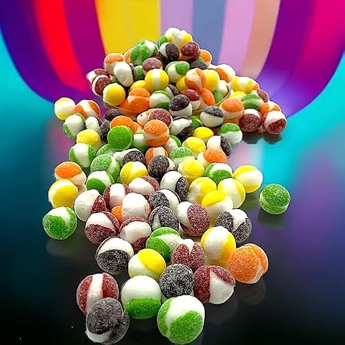 Klub Bulk Premium Freeze Dried Candy Sour Dried Crunchy Comets-4.5 oz Fruity Crispy Crunchy Sour Candy Popping into a Unique Shape Bursting With Flavors