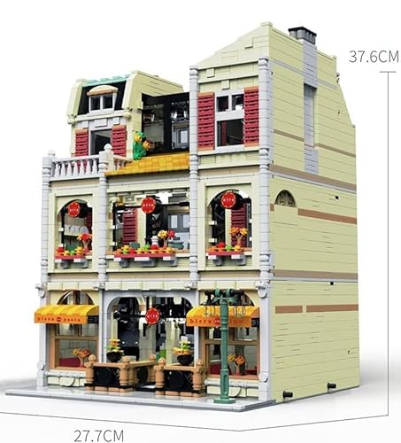 General Jim's Toy's Pizzeria Pizza Shop Street View 5588 Piece Modular Building Blocks Brick European Town Style House Model Building Bricks Toy - For Teens And Adults #TOP2