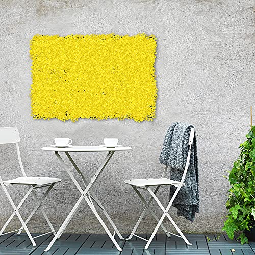 Image of Story@Home Artificial Gardening Mats for Roof /Cover Wall /Grass Mat Pannel Decor Wall /Wdding Party Foliage /Garden /Backyards - Yellow